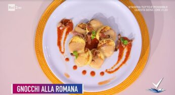 “Detto Fatto”: amatriciana di gnocchi filanti alla romana di Micaela Cola