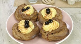 Zeppole al cacao: la ricetta della variante golosa al forno