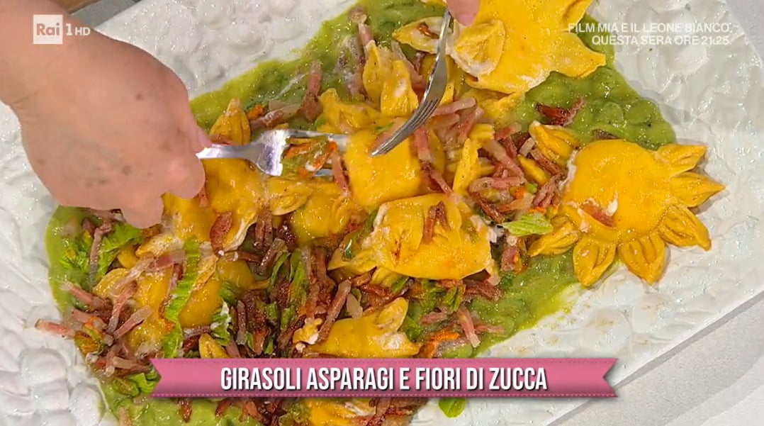 girasoli asparagi e fiori di zucca di zia Cri