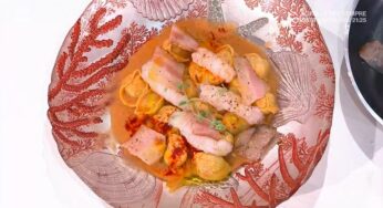 “É sempre mezzogiorno”: tortelli guanciale e scampi di Michele Farru